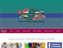 Tablet Screenshot of doublebgraphix.com